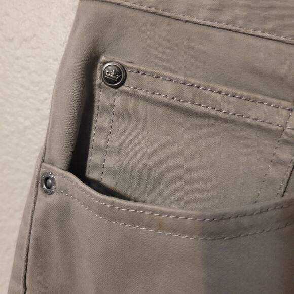 Peter Millar Straight Leg Pants Mens 30 Grey Mid Rise Pull On Pocket Stretch - Picture 4 of 8